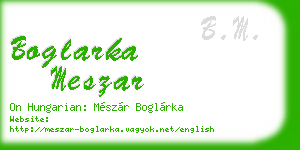 boglarka meszar business card